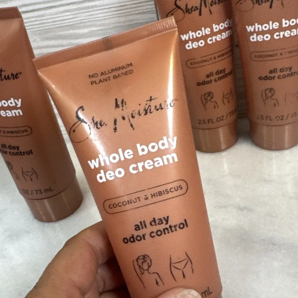 Shea Moisture Coconut & Hibiscus Whole Body Deo Cream 2.5 oz Lot Plant Based